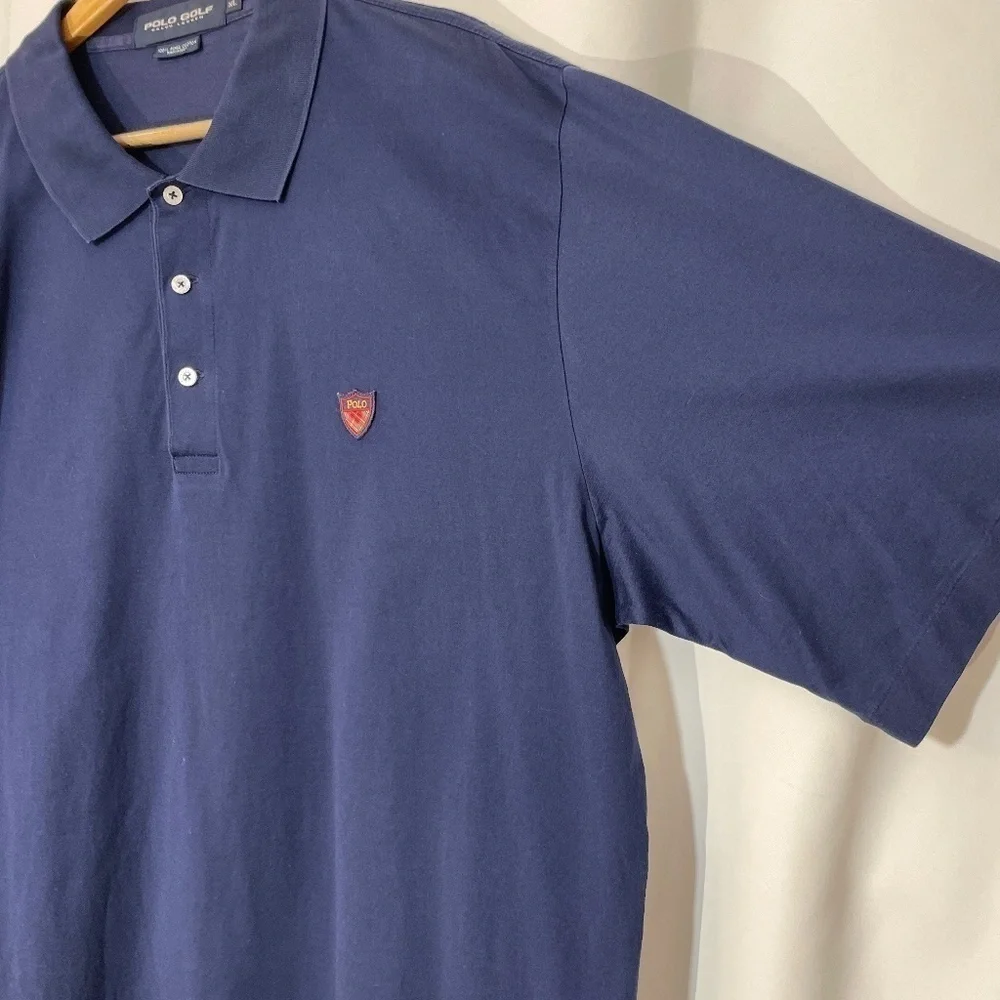 Polo Golf Ralph Lauren Navy Crest Polo Shirt XL